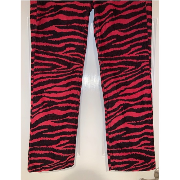 Isabel Marant Étoile Apolo tiger-print corduroy kick-flare pants –– NWT - Picture 10 of 17